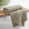 Levtex Home Mills Waffle Throw Taupe Cotton Waffle Throw Size 50 x 60in