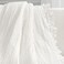 Lush Decor Ella Ruffle Lace Throw Blanket 50 W x 60 L White Coquette Throw Blankets for Bed Couch Blanket Ruffled Throw Blanket for Couch