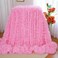 MYRU Plush Super Soft Blanket Bedding Sofa Cover Furry Fuzzy Fur Warm Throw Qulit Cozy Couch Blanket for Winter 63x79 Pink
