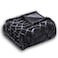 Serenhom Soft Cozy Fleece Throw Blanket 50x60 Inches Lightweight Plush Blanket for Couch Fuzzy 3D Jacquard Design for Sofa Bed Travel Dark Grey