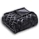 Serenhom Soft Cozy Fleece Throw Blanket 50x60 Inches Lightweight Plush Blanket for Couch Fuzzy 3D Jacquard Design for Sofa Bed Travel Dark Grey