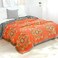 STASOPTK Summer Throw Blanket for Couch Bed Chair100 Cotton 4Layer Gauze Soft Lightweight Blanket Rustic Muslin Quilt Orange Floral Farmhouse Decor Bed All Season Blankets6080