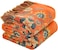 STASOPTK Summer Throw Blanket for Couch Bed Chair100 Cotton 4Layer Gauze Soft Lightweight Blanket Rustic Muslin Quilt Orange Floral Farmhouse Decor Bed All Season Blankets6080