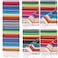 Tudomro 4 PCS Large Authentic Mexican Blankets Colorful Mexican Striped Throw Blankets Serape Fiesta Beach Fringe Yoga for Home Office Camping Picnic Bright