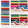 Tudomro 4 PCS Large Authentic Mexican Blankets Colorful Mexican Striped Throw Blankets Serape Fiesta Beach Fringe Yoga for Home Office Camping Picnic Bright