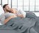 Utopia Bedding Knit Blanket King Size 90x102 Inches Grey Soft Lightweight Jersey Breathable Sweatshirt Blanket for BedCouch Sofa