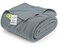 Utopia Bedding Knit Blanket King Size 90x102 Inches Grey Soft Lightweight Jersey Breathable Sweatshirt Blanket for BedCouch Sofa