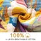 WOFNA Boho Throw Blanket for Bed 60x80 100 Soft Cotton Bohemian Blankets with Rustic Floral Printed Decor Spring Throw Blanket for Couch Cozy Breathable King Size All Season