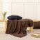 YUSOKI Sherpa Large Throw Blanket Single LayerLight Weight17lb320GMS3D Stylish Design for Gift Home Decor Brown50x65
