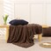 YUSOKI Sherpa Large Throw Blanket Single LayerLight Weight17lb320GMS3D Stylish Design for Gift Home Decor Brown50x65