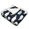 Lush Decor Whale Throw Ocean Animal Print Fuzzy Reversible Sherpa Blanket 60 x 50 Navy