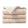 Battilo Cream Ivory Cable Knit Throw Blankets for Couch Super Soft Warm Cozy Decorative Knitted Throw Blanket for Bed Sofa Chair 50x60