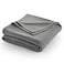 Martex Twin Size Fleece Bed Blanket Comfy Supersoft Fleece Blanket AllSeason Light Weight Throw Blanket Luxuriously Soft Throw Blanket for Couch and Sofa Machine Wash Gray
