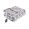 Beautyrest Ogee Printed Plush Electric Blanket for Cold Weather Fast Heating Auto Shut Off Virtually Zero EMF Multi Heat Setting UL Certified Machine Washable Grey Oversized Throw 60x70