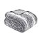 Madison Park Zuri Soft Plush Luxury Oversized Faux Fur Throw Animal Stripes Design Faux Mink On The Reverse Modern All Seasons Blanket for Bed Sofa Couch Office Grey 60x70