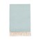 Sferra Celine Herringbone 100 Cotton Throw Blanket Aqua