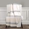 Lush Decor Farmhouse Stripe Reversible Throw Single 50 W x 60 L Blue Blue Throw Blanket For Bed Soft Blanket Couch Throw Rustic Farmhouse Decor