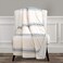 Lush Decor Farmhouse Stripe Reversible Throw Single 50 W x 60 L Blue Blue Throw Blanket For Bed Soft Blanket Couch Throw Rustic Farmhouse Decor
