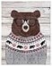Safdie & Premium Printed Flannel Throw Blanket 60x48 Super Soft Lightweight Microplush Cozy and Functional Throw Blanket Bear