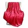 Exclusivo Mezcla Fleece Throw Blanket for Couch Sofa 300GSM Super Soft and Warm Blankets Red Throw All Season Use Cozy Plush Lightweight 50x60 Inches