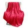 Exclusivo Mezcla Fleece Throw Blanket for Couch Sofa 300GSM Super Soft and Warm Blankets Red Throw All Season Use Cozy Plush Lightweight 50x60 Inches