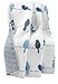 Lush Decor Rowley Birds Reversible Throw Blanket 50 W x 60 L Navy Throw Blankets for Bed Couch Blanket Farmhouse Throw Blanket for Couch