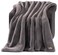 UGG Euphoria Faux Fur Throw Blanket Oversized Soft Throw for Bed or Couch Luxury Bedroom Decor Plush Blankets Machine Washable 50inch x 70inch Charcoal Grey