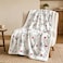 BlessLiving Shih Tzu White Throw Blanket with Dense Dog Patterns Sherpa Fleece Blanket Couch Bed Soft Cozy Warm Pet Blankets for Puppy Lovers Cute Snowball Animal Print Gift 50x60 Inches