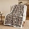 BlessLiving Boxer Brown Throw Blanket with Dense Dog Patterns Sherpa Fleece Blanket Couch Bed Soft Cozy Warm Pet Blankets for Puppy Lovers Cute Animal Print Gift 50x60 Inches