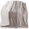 UGG Bliss Throw Blanket Plush Soft Fleece Fluffy Blankets for Bed or Couch Oversized Warm Reversible Machine Washable Medium Weight Home Decor Giftable Throw 50inch x 70inch Oyster Brown