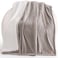 UGG Bliss Throw Blanket Plush Soft Fleece Fluffy Blankets for Bed or Couch Oversized Warm Reversible Machine Washable Medium Weight Home Decor Giftable Throw 50inch x 70inch Oyster Brown