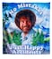 Calhoun Officially Licensed Bob Ross No Mistakes Just Happy Accidents Plush Throw Blanket