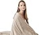 Degrees of Weighted Blanket for Adults 20lbs Queen Size Soft Cozy Fleece Sherpa Heavy Blankets for Sofa Bed Dual Sided Comfort Send Beige 60x80 Inch