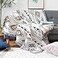 Luxlovery Aztec Throw Blankets Beige Tribal Boheiman Ethnic Woven Boho Geometric White Khaki Blanket for Couch Aztec Bed Throws Oversized Chair Sofa Cover with Tassels63x86