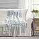 Lush Decor Herringbone Stripe Woven Tassel Yarn Dyed Cotton Tassel Throw Blanket 50 W x 60 L Navy White Striped Throw Blankets Blue Couch Blanket