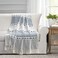 Lush Decor Herringbone Stripe Woven Tassel Yarn Dyed Cotton Tassel Throw Blanket 50 W x 60 L Navy White Striped Throw Blankets Blue Couch Blanket