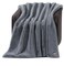 UGG Euphoria Faux Fur Throw Blanket Oversized Soft Throw for Couch or Bed Luxury Room Decor Giftable Fuzzy Blankets Machine Washable 50inch x 70inch Chambray Blue Grey