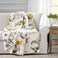 Lush Decor Penrose Floral Throw Blanket 60 x 50 Yellow and Gray