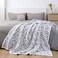 MH MYLUNE HOME Large Soft Micro Plush Leopard Blanket 71x78 inches White Grey Warm Reversible Cheetah Blanket Leopard Pattern Throw for Couch Bed Sofa