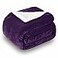 SOCHOW Sherpa Fleece Throw Blanket DoubleSided Super Soft Luxurious Plush Blanket Throw Size Aubergine 50x60 inches