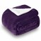 SOCHOW Sherpa Fleece Throw Blanket DoubleSided Super Soft Luxurious Plush Blanket Throw Size Aubergine 50x60 inches