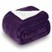 SOCHOW Sherpa Fleece Throw Blanket DoubleSided Super Soft Luxurious Plush Blanket Throw Size Aubergine 50x60 inches