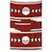 Laguna Beach Maroon and Tan Mexican Blanket by Textile Co Beach Yoga Camping or Decorative Throw Blanket Traditional Handmade Serape Brick Sol