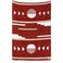 Laguna Beach Maroon and Tan Mexican Blanket by Textile Co Beach Yoga Camping or Decorative Throw Blanket Traditional Handmade Serape Brick Sol