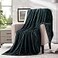 Bertte Throw Blanket 330 GSM Super Soft Lightweight Luxury Fleece Blankets for Couch Sofa Bed Ultra Luxurious Warm and Cozy for All Seasons 50x 60 Forest Green