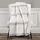 Lush Decor Farmhouse Stripe Reversible Throw Single 50 W x 60 L Gray Throw Blanket For Bed Soft Blanket Couch Throw Rustic Farmhouse Decor