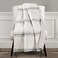 Lush Decor Farmhouse Stripe Reversible Throw Single 50 W x 60 L Gray Throw Blanket For Bed Soft Blanket Couch Throw Rustic Farmhouse Decor