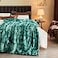 NEWCOSPLAY Super Soft Faux Fur Blanket Twin Size Tiedye Light Teal Sherpa Fuzzy Plush Warm Blanket for Sofa Bed Tiedye Light Teal Twin60x80