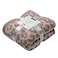 bearberry Fuzzy Leopard Knitted Throw Blanket Soft Cozy Warm Microfiber Blanket for Couch Sofa Bed Travel LinenWarm Gray 51x70