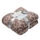 bearberry Fuzzy Leopard Knitted Throw Blanket Soft Cozy Warm Microfiber Blanket for Couch Sofa Bed Travel LinenWarm Gray 51x70